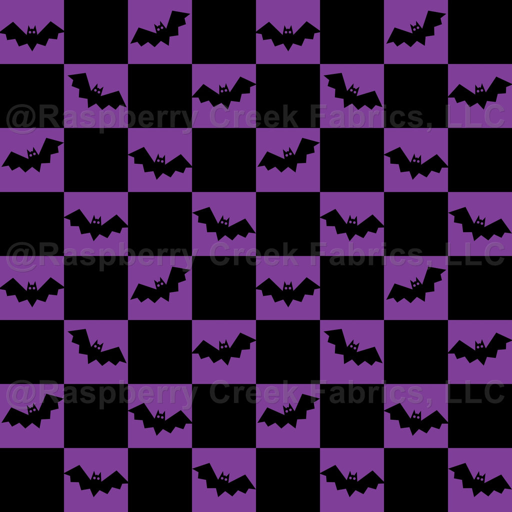 Gothic Halloween bats black on light purple striped wall Velvet