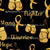 Childhood Cancer Awareness Boxing Gloves and Words on Transparent Image