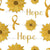 Childhood Cancer Awareness Sunflowers on White Image