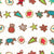 Christmas Delights Collection - Festive iced cookie shapes including owls, bears, stars, christmas trees with sprinkles, a playful pattern print by Annette Winter Image