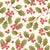 Christmas Collection:  Sophisticated design of holly with ripe berries and green spikey leaves on a cream background. Image