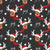Christmas Collection:  Deer with white racks, a red and white scarf with Santa hat is surrounded with 