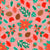 Winter flora Christmas holiday seamless repeat pattern pink Image