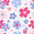 Pink and Purple Flowers with Hearts Image