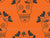 Floral Skulls (Day of Dead) Orange Image