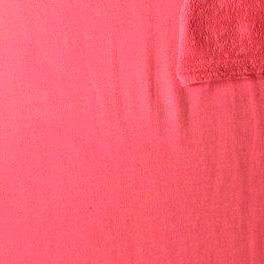 Solid Deep Salmon 4 Way Stretch French Terry Knit Fabric With Spandex Fabric, Raspberry Creek Fabrics, watermarked, restored