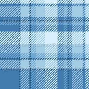 Blue Woven Plaid Check Tartan