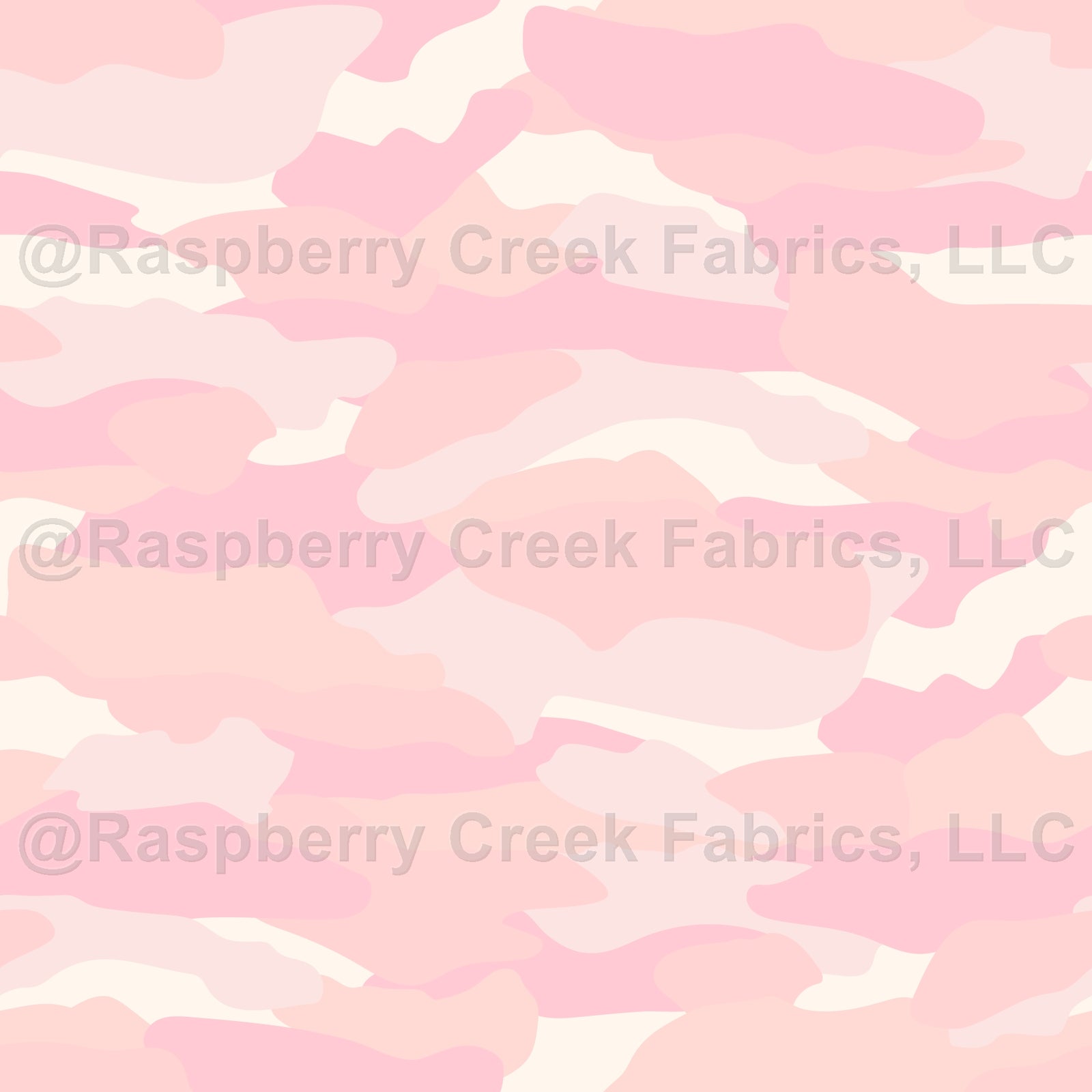 Cotton Candy Camouflage Fabric, Raspberry Creek Fabrics, watermarked