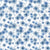 Blue scattered ditsy daisies pattern print by Annette Winter Image