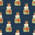 Jolly Christmas Collection Gifts on Navy Image