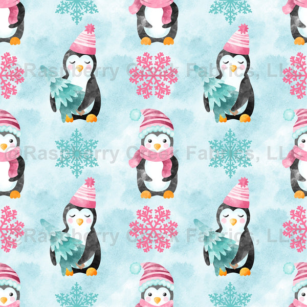Penguin Holiday Fun - Raspberry Creek Fabrics