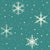 Snowflakes on teal Image