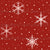 Snowflakes on red Image