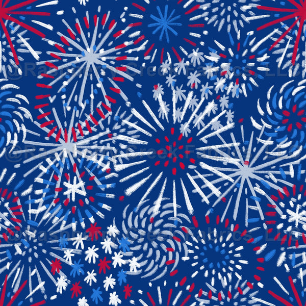 4th of July Fireworks (Large Scale) - Raspberry Creek Fabrics