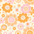 Full bloom, 70s, 60s, floral, pink, orange Image