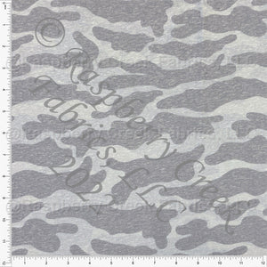 Tonal Light Grey Camo Tri-Blend Jersey Knit Fabric, By Brittney Laidlaw for CLUB Fabrics Fabric, Raspberry Creek Fabrics, watermarked