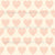 Melon Hearts on Ivory {Pastel Shapes} Image
