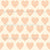 Orange Hearts on Ivory {Pastel Shapes} Image