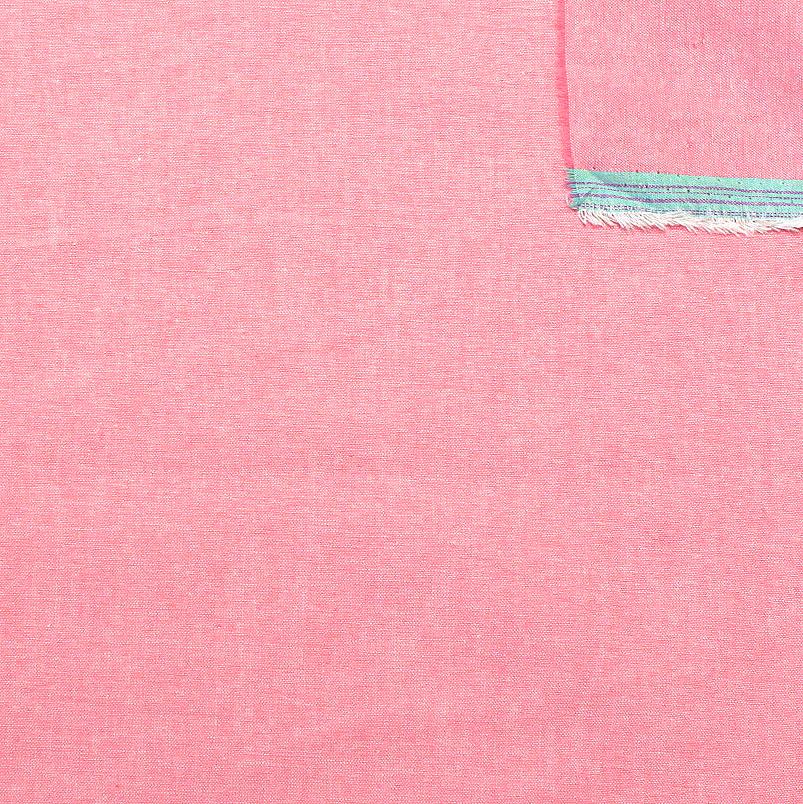 Salmon Pink Light to Medium Weight Chambray Fabric, Raspberry Creek Fabrics, watermarked, restored
