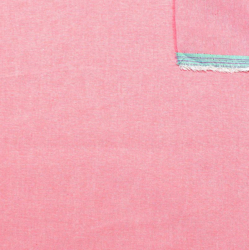 Salmon Pink Light to Medium Weight Chambray Fabric, Raspberry Creek Fabrics, watermarked, restored