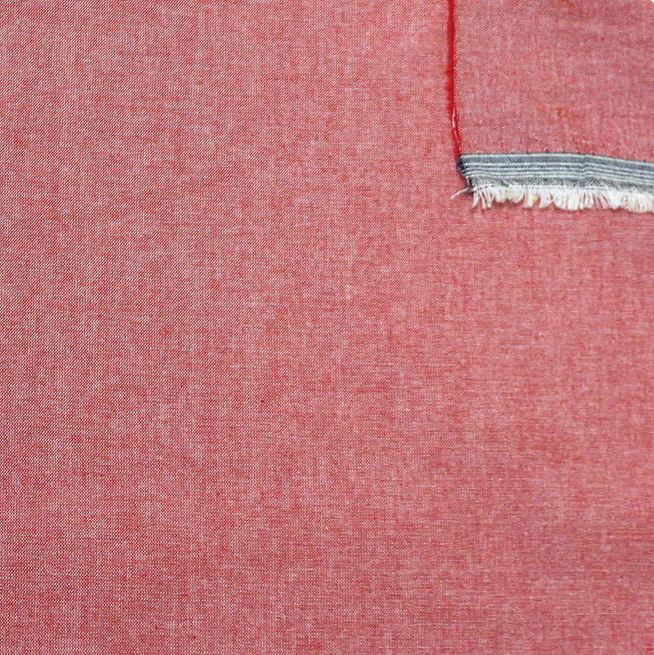 Red Light to Medium Weight Chambray Fabric, Raspberry Creek Fabrics, watermarked, restored