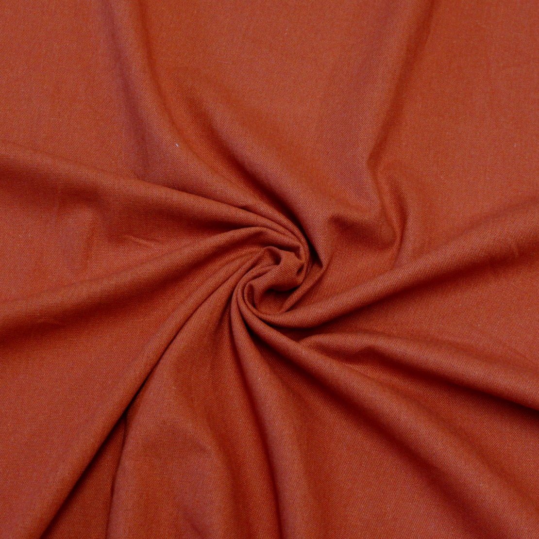 Rust Medium Weight Rayon Linen Fabric, Raspberry Creek Fabrics, watermarked, restored