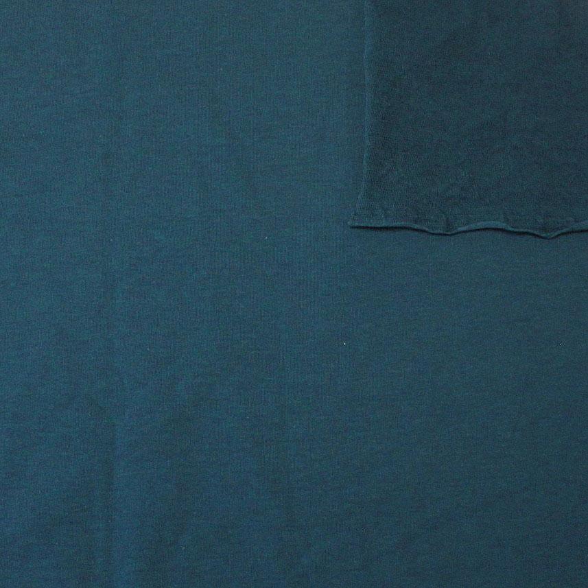 Solid Teal Green 4 Way Stretch French Terry Knit Fabric With Spandex Fabric, Raspberry Creek Fabrics, watermarked, restored