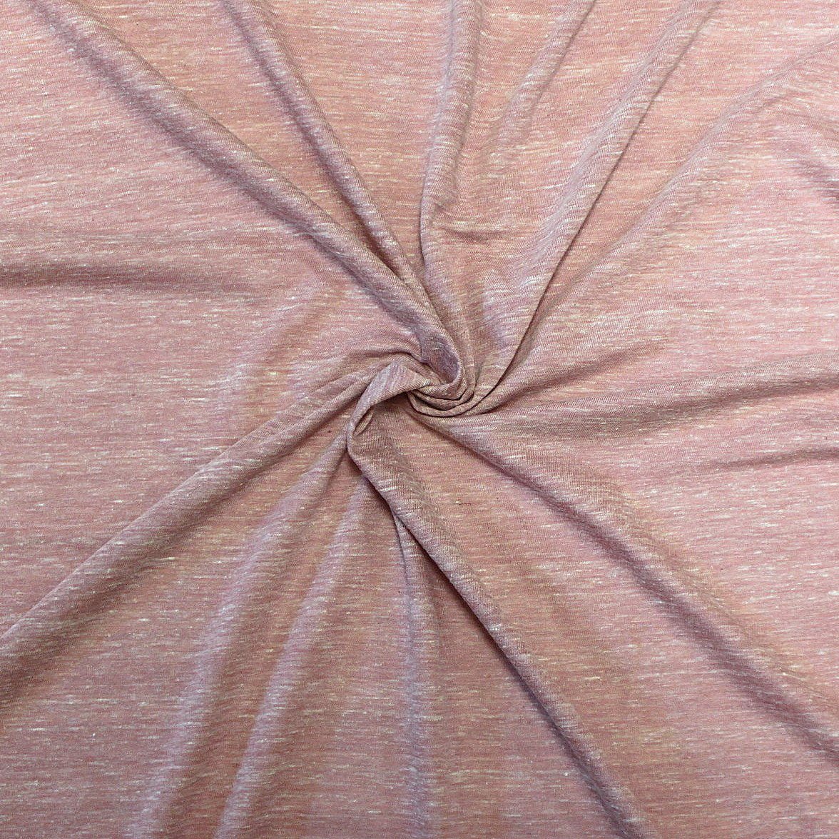 Heathered Mauve Tri-Blend Jersey Knit Fabric