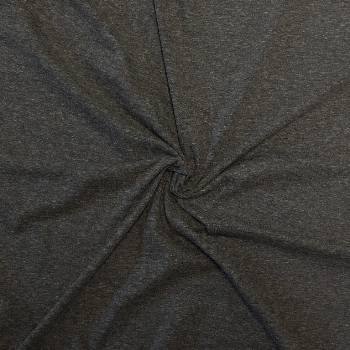Heathered Charcoal Grey Tri-Blend Jersey Knit Fabric Fabric, Raspberry Creek Fabrics, watermarked, restored