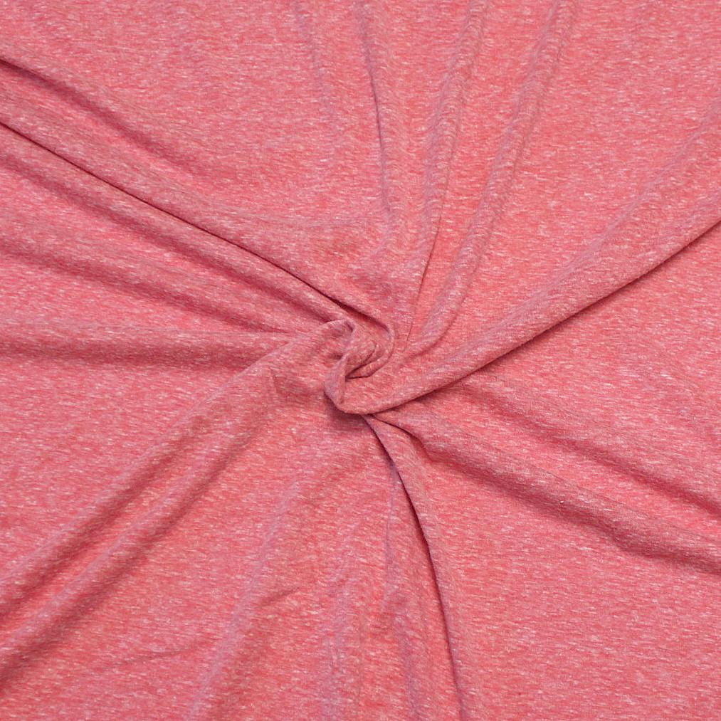 Heathered Light Red Tri-Blend Jersey Knit Fabric Fabric, Raspberry Creek Fabrics, watermarked, restored