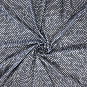 Charcoal and Tan Gemetric Bleach Lines Tri-Blend Jersey Knit Fabric, Bleach Magic by Bri Powell for CLUB Fabrics Fabric, Raspberry Creek Fabrics