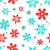 Red and Aqua Blue Snowflakes Baby It's Cold Outside Collection Image