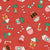 Peppermint Mocha Christmas Coffee and Candy Canes on Retro Red Image