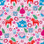 Swedish Fika Tea Time Red Dala Horses Coffee Cups and Kettles on Pink Image