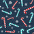 Red and Blue Candy Canes Baby It's Cold Outside Collection on Navy Image