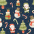 Jolly Christmas on Navy Image