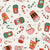 Peppermint Mocha Christmas Coffee and Candy Canes on Winter White Image