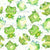 Friendly Frog Scatter on White Image