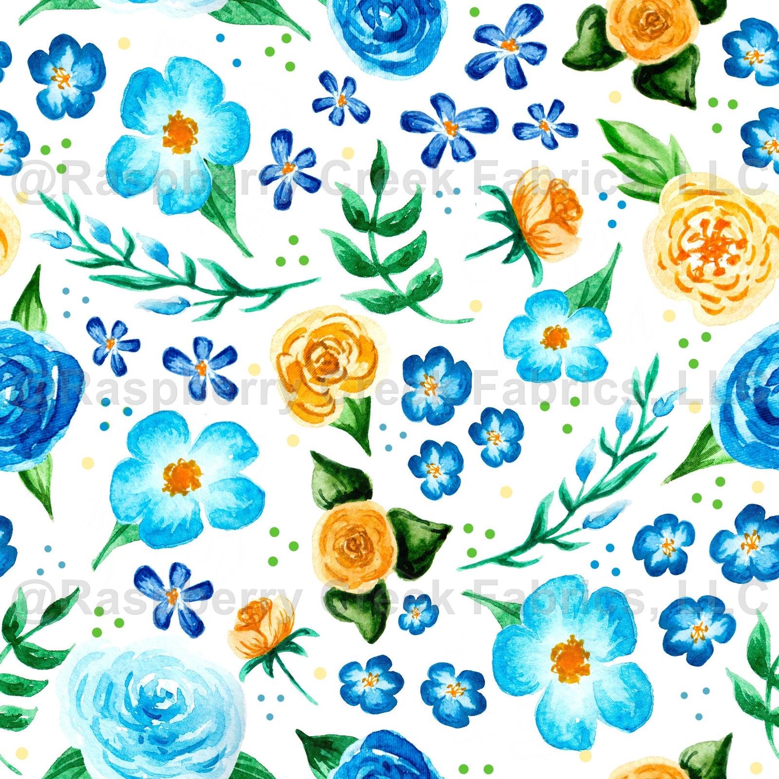 Blue and Yellow Floral Have Courage and Be Kind Collection