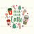 Fa La La La Latte Christmas Coffee Panel Ivory Image
