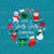 Have a Holly Jolly Christmas Panel Turquoise Image