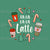 Fa La La La Latte Christmas Coffee Panel Green Image