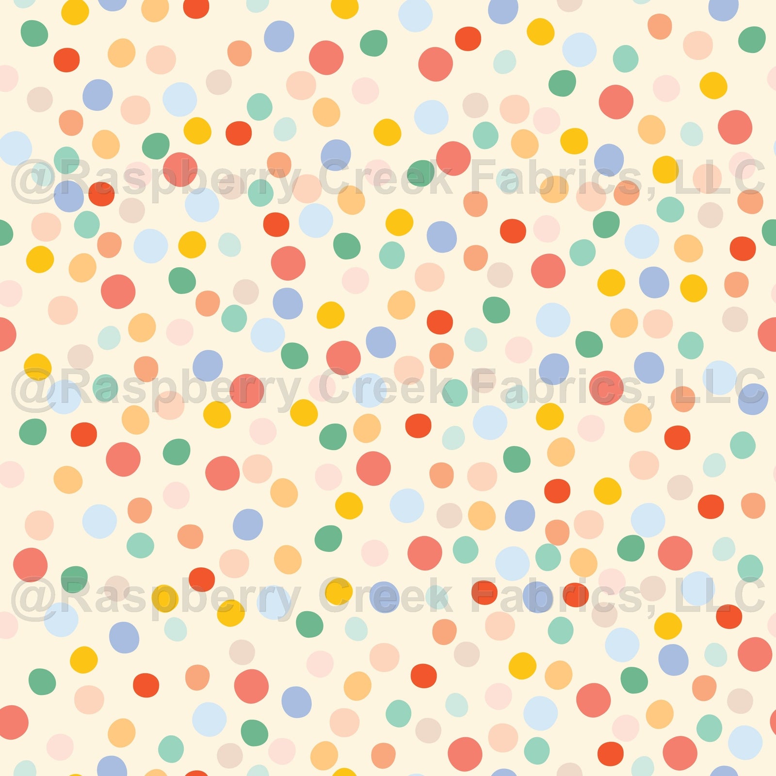 Colorful Dots on Ivory {Pastel Blooms}