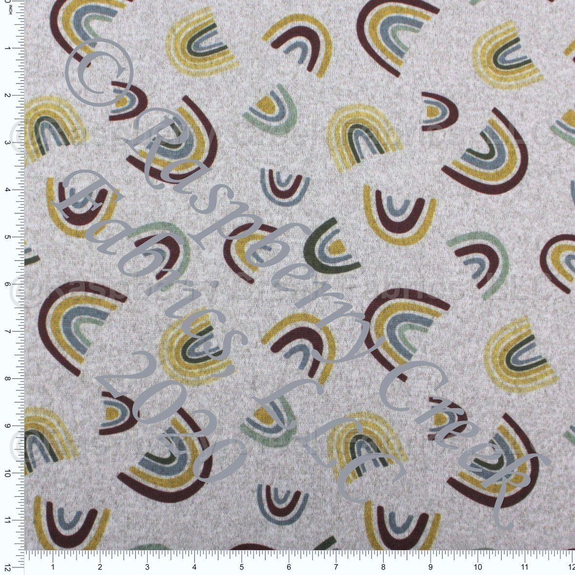 Burgundy Mustard Dusty Blue Olive Sage and Heathered Grey Rainbow Brushed Heathered Hacci Sweater Knit Fabric, CLUB Fabrics Fabric, Raspberry Creek Fabrics, watermarked