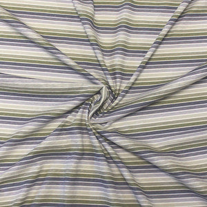 Olive and Navy Heathered Ombre Multi Stripe Tri-Blend Jersey Knit Fabric, CLUB Fabrics Fabric, Raspberry Creek Fabrics