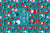 Have a Holly Jolly Christmas Panel Turquoise Image
