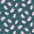 Noble Beauty Floral on Teal Image