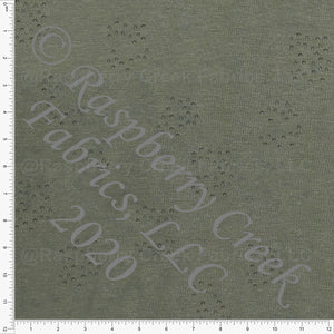 Olive Green Minimal Hills Heathered FLEECE Sweatshirt Knit Fabric, By Bri Powell for CLUB Fabrics Fabric, Raspberry Creek Fabrics, watermarked