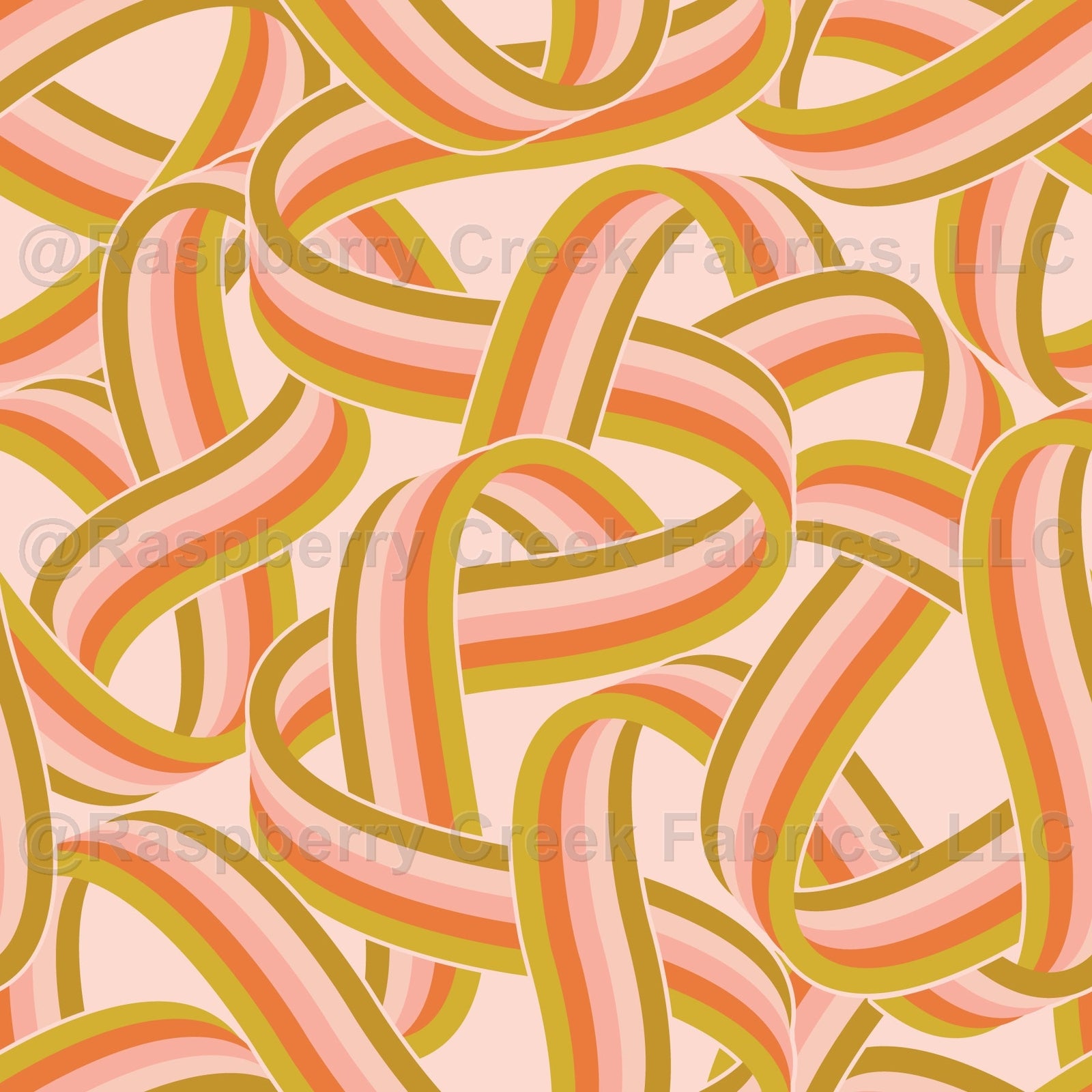 Vintage Skate Laces {on Chilean Pink - Daisy Roller} Fabric, Raspberry Creek Fabrics, watermarked