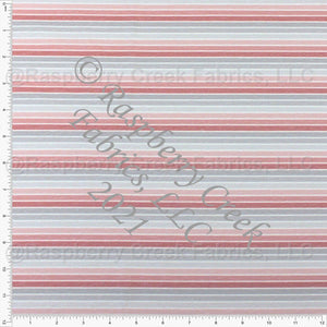 Dusty Red and Grey Heathered Ombre Multi Stripe Tri-Blend Jersey Knit Fabric, CLUB Fabrics Fabric, Raspberry Creek Fabrics, watermarked